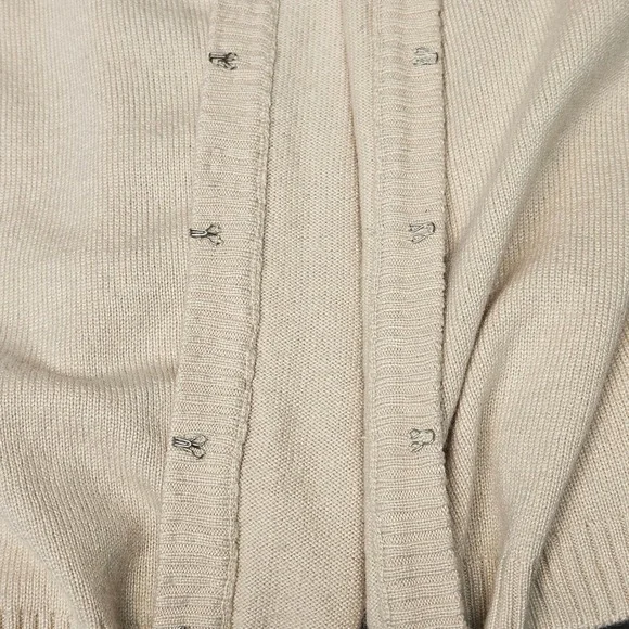 Laundry Shelli Segal Silk Cashmere Sequin Trim Sweater Set Tank Cardigan S V - Picture 16 of 16